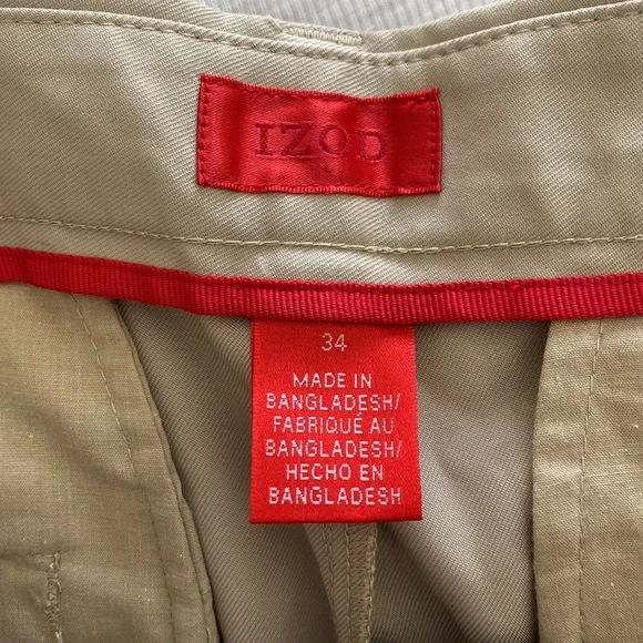IZOD Mainfloor Short Khaki Shorts - Picture 4 of 4